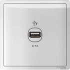 Schneider Electric Pieno 1 Gang USB Charger Socket type E8231USB_WE 1